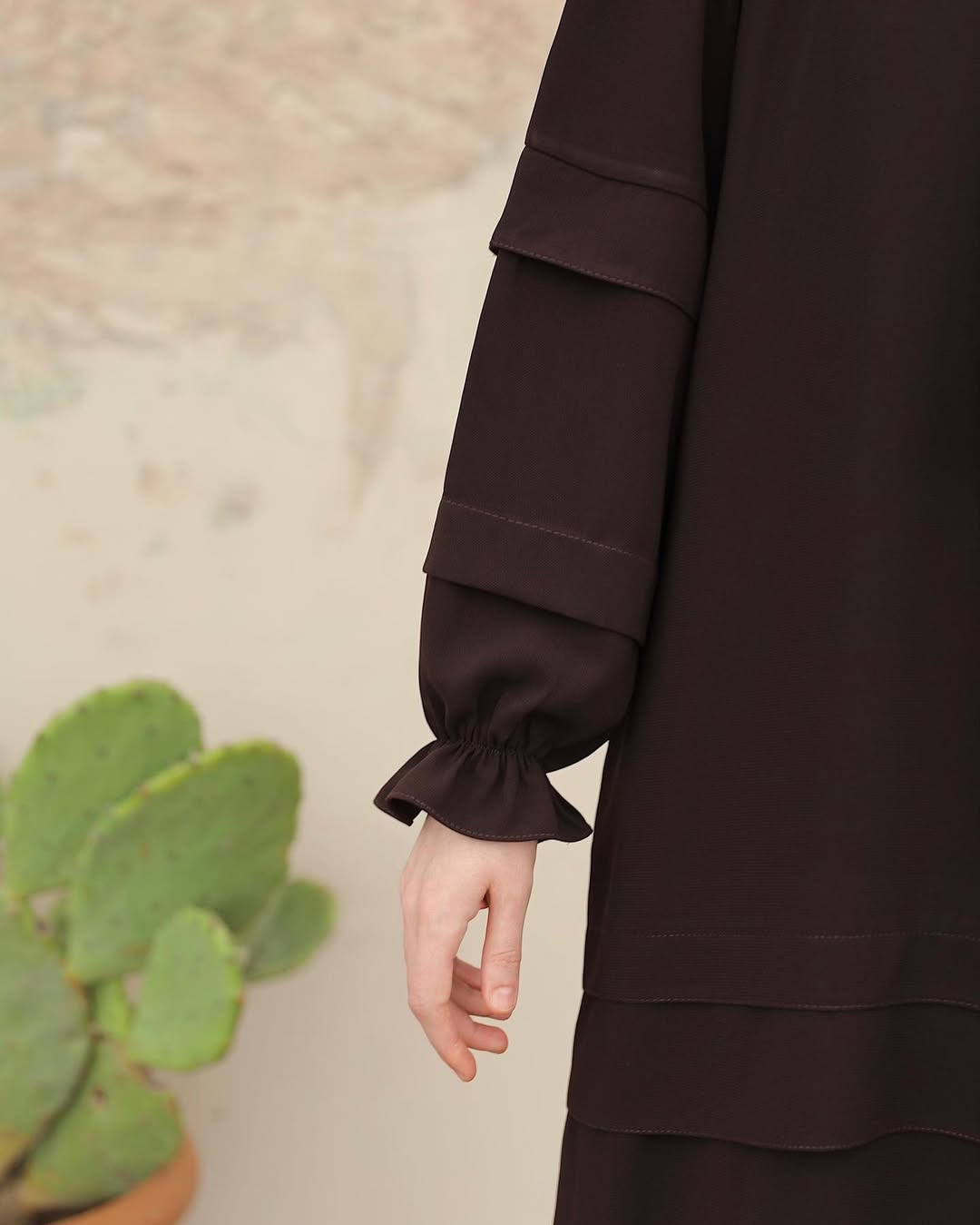 Aurora Drape Pleats Abaya