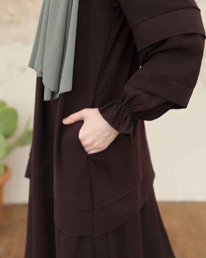 Aurora Drape Pleats Abaya