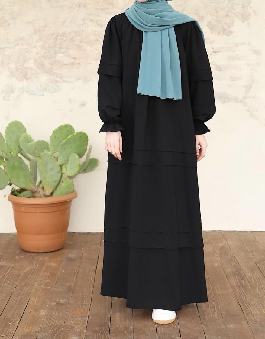 Aurora Drape Pleats Abaya