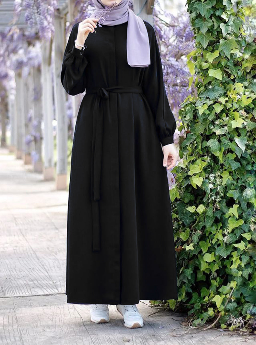 Open Belt Abaya - TwinkleLand