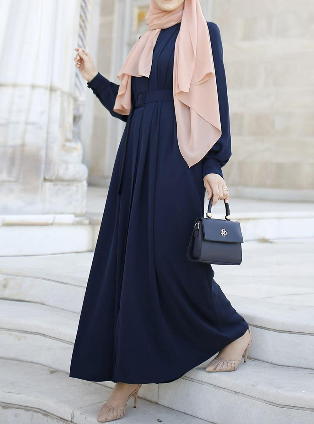 Elegant Pleated Abaya - TwinkleLand