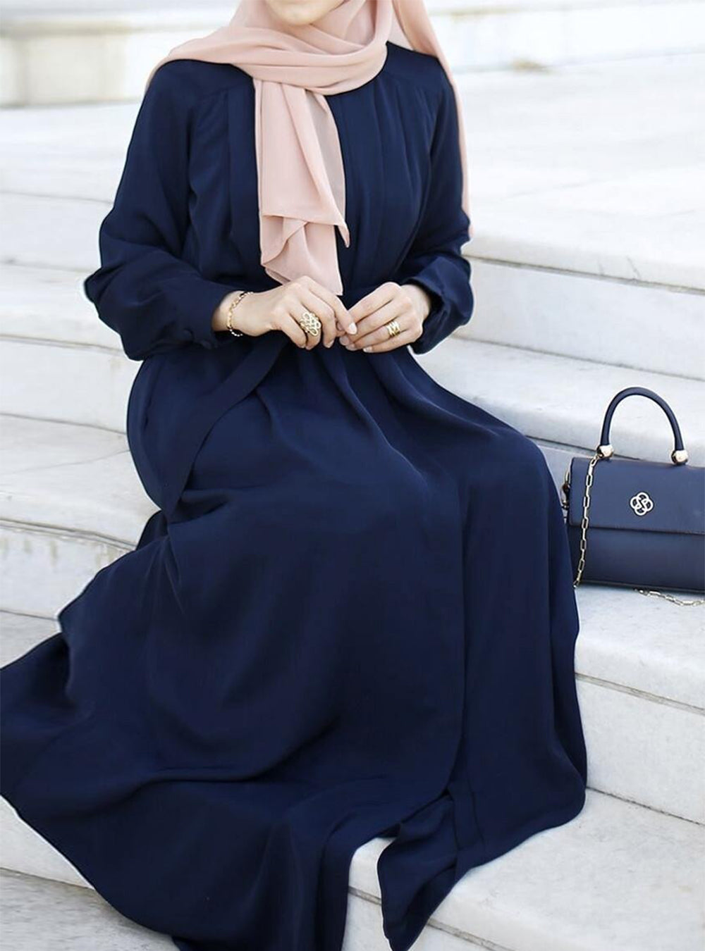 Elegant Pleated Abaya - TwinkleLand