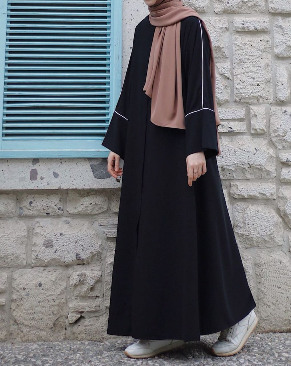 Moonlit Lining Open Abaya - TwinkleLand