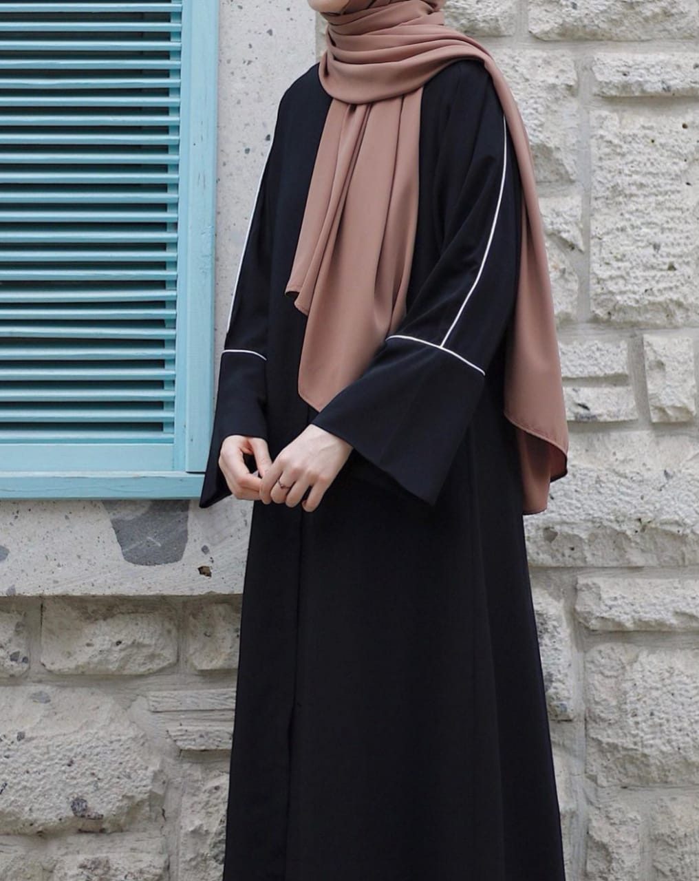 Moonlit Lining Open Abaya - TwinkleLand