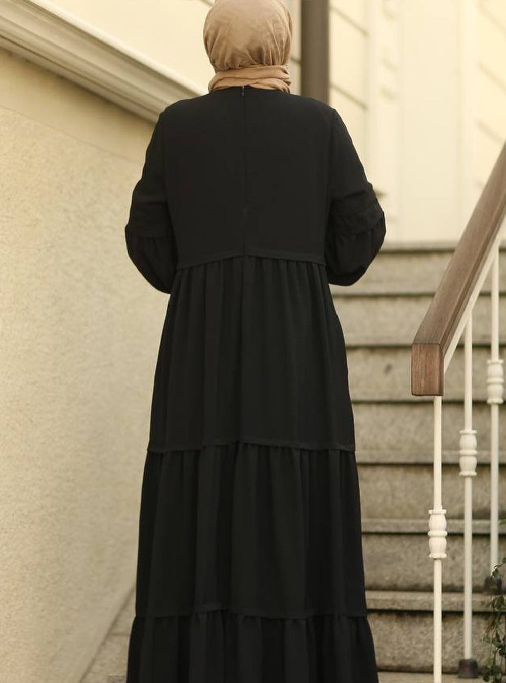 Frilled Layered Abaya - TwinkleLand